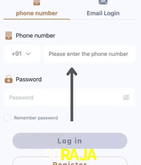98RAJA login